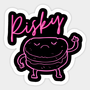 Risky Biscuit (pink lady edition) Sticker